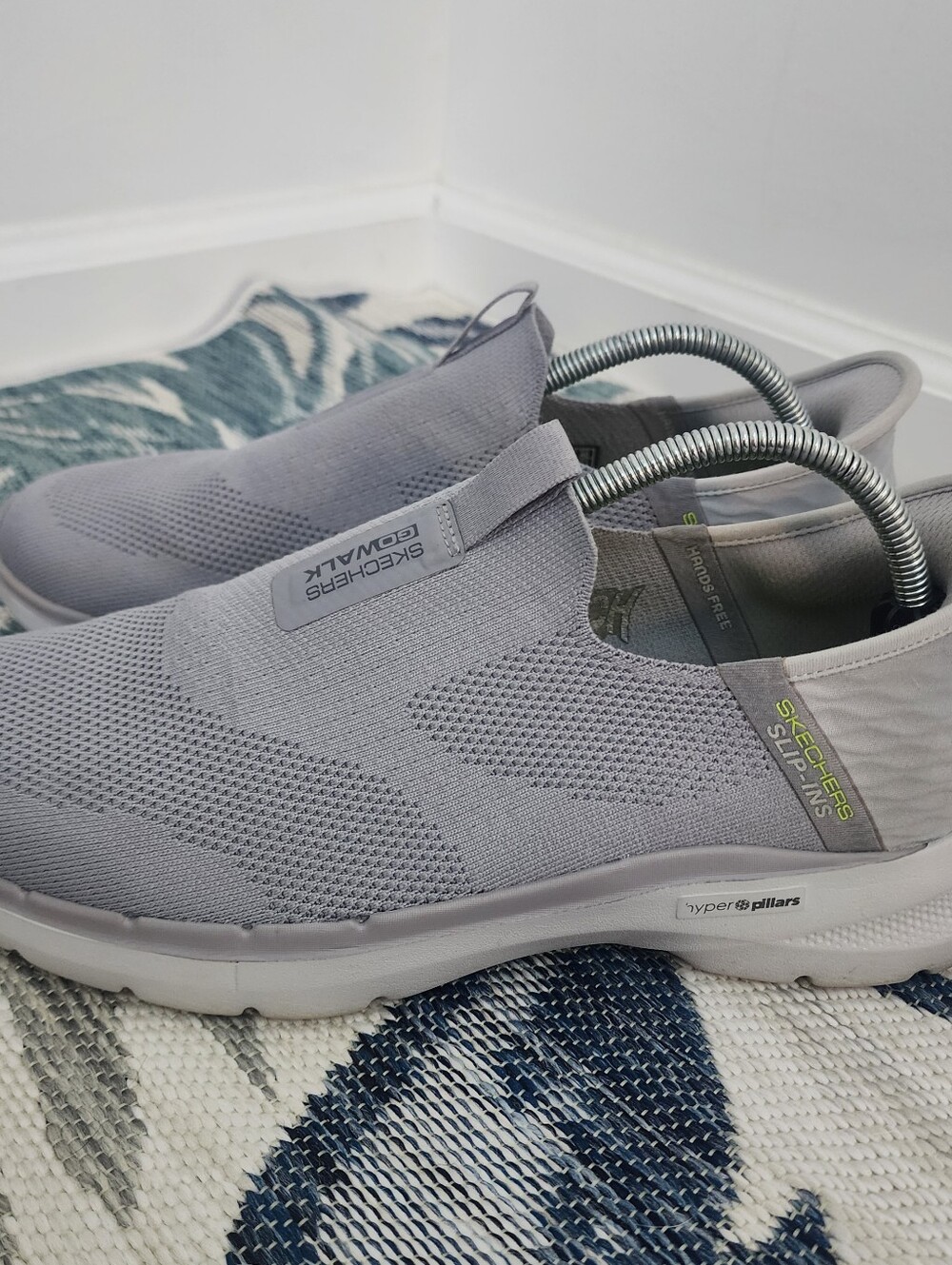 Skechers Hands Free Slip-ins Go Walk 6 Easy On Sneakers New Size 9 Mens Gray